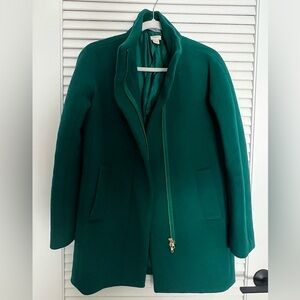 J. Crew Cocoon Coat in Green